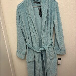 Polo Ralph Lauren Light Blue Quilted Robe